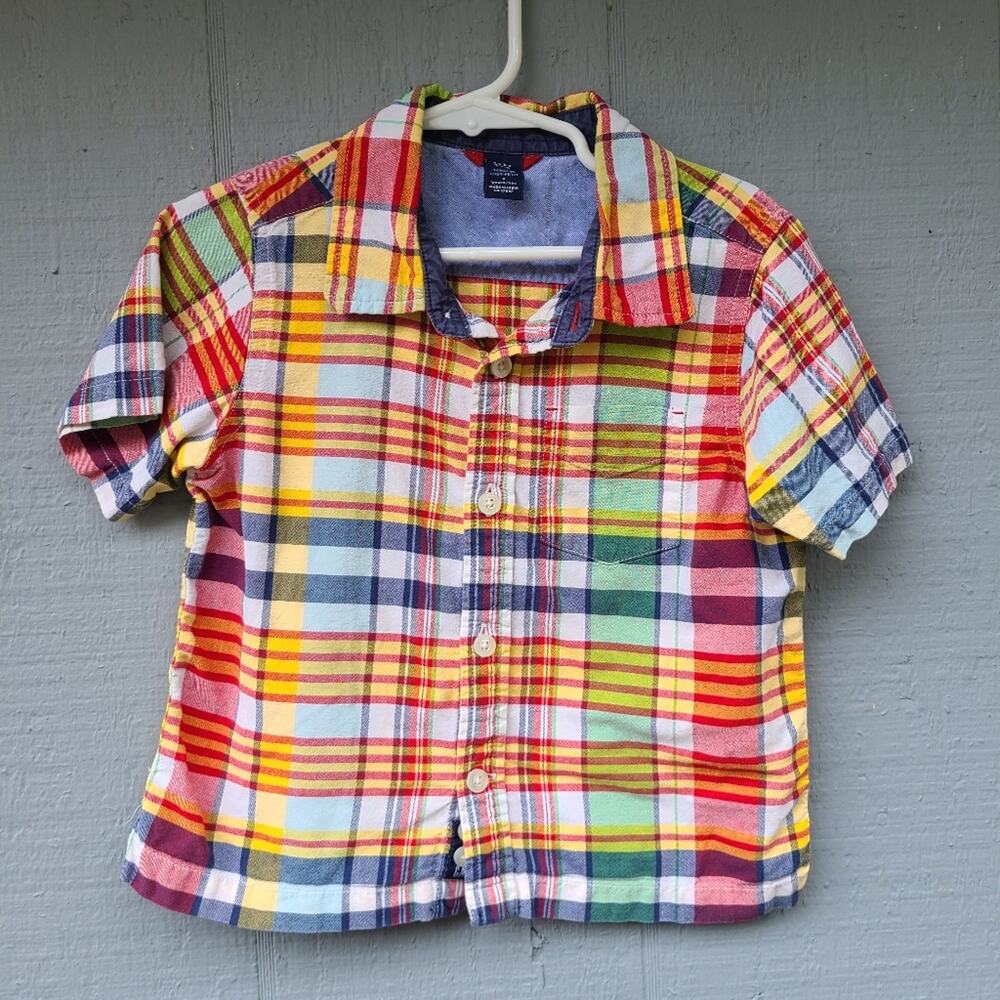 Baby Gap Colorful Plaid Kids Shirt 2T